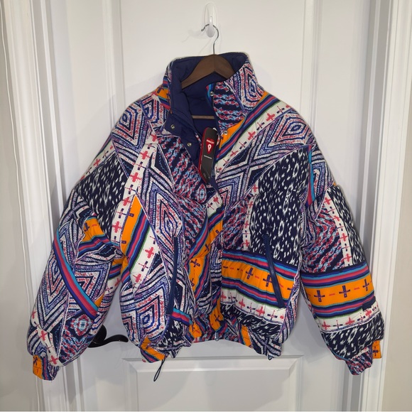 Free People Power House Puffer Jacket Primaloft in Rare Retro Coat